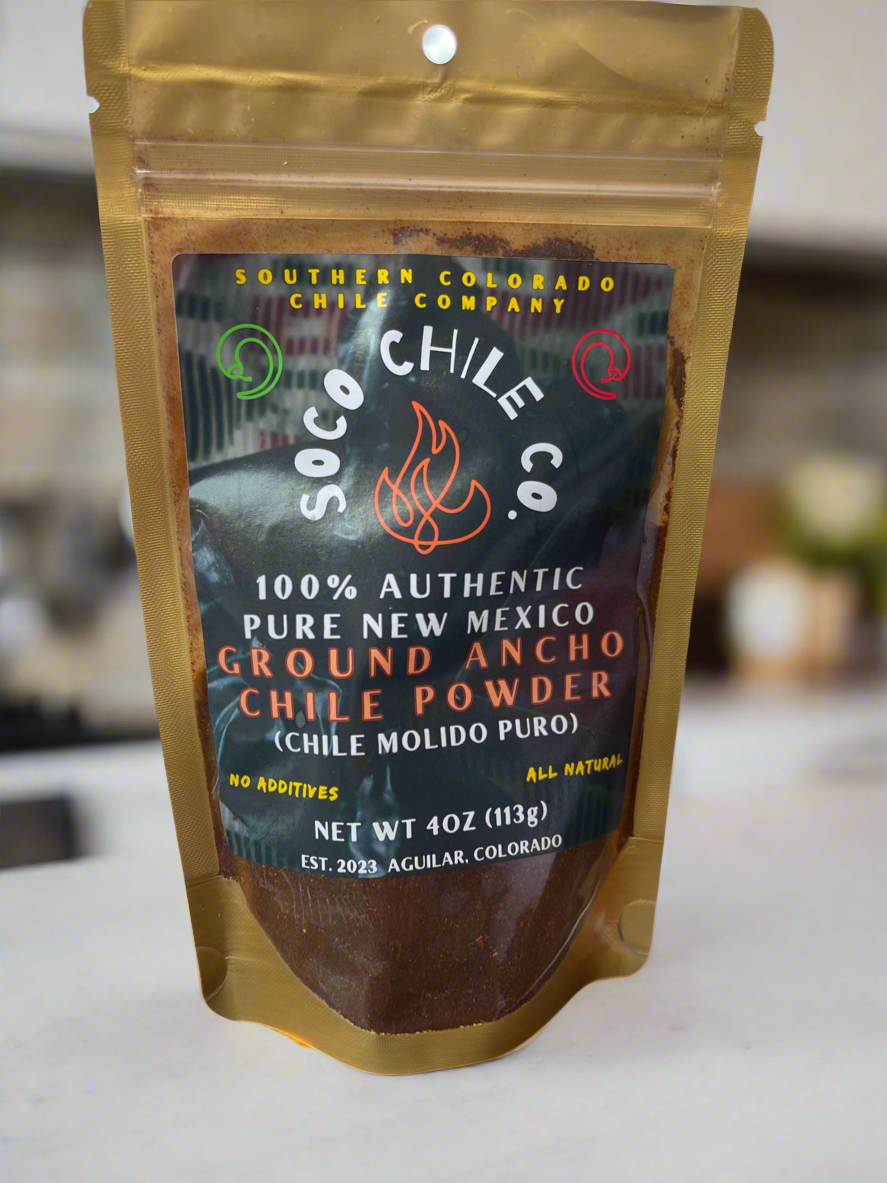 100% Authentic Pure New Mexico Ground Ancho Chile Powder