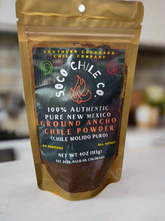 100% Authentic Pure New Mexico Ground Ancho Chile Powder